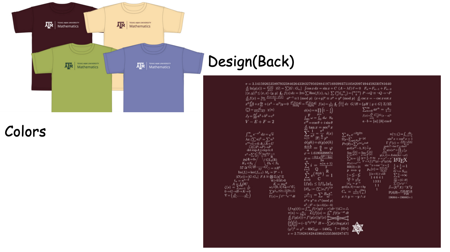 Texas A&amp;M Math T-Shirts