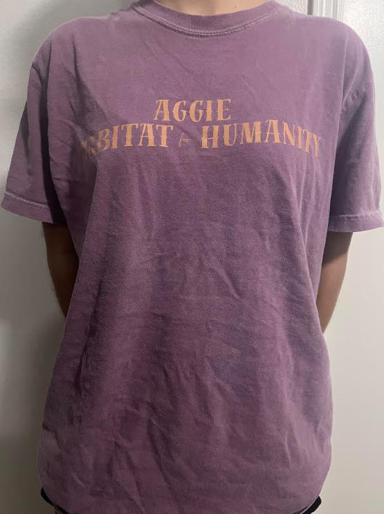 Aggie Habitat for Humanity Purple Shirt