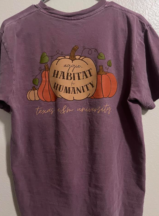 Aggie Habitat for Humanity Purple Shirt