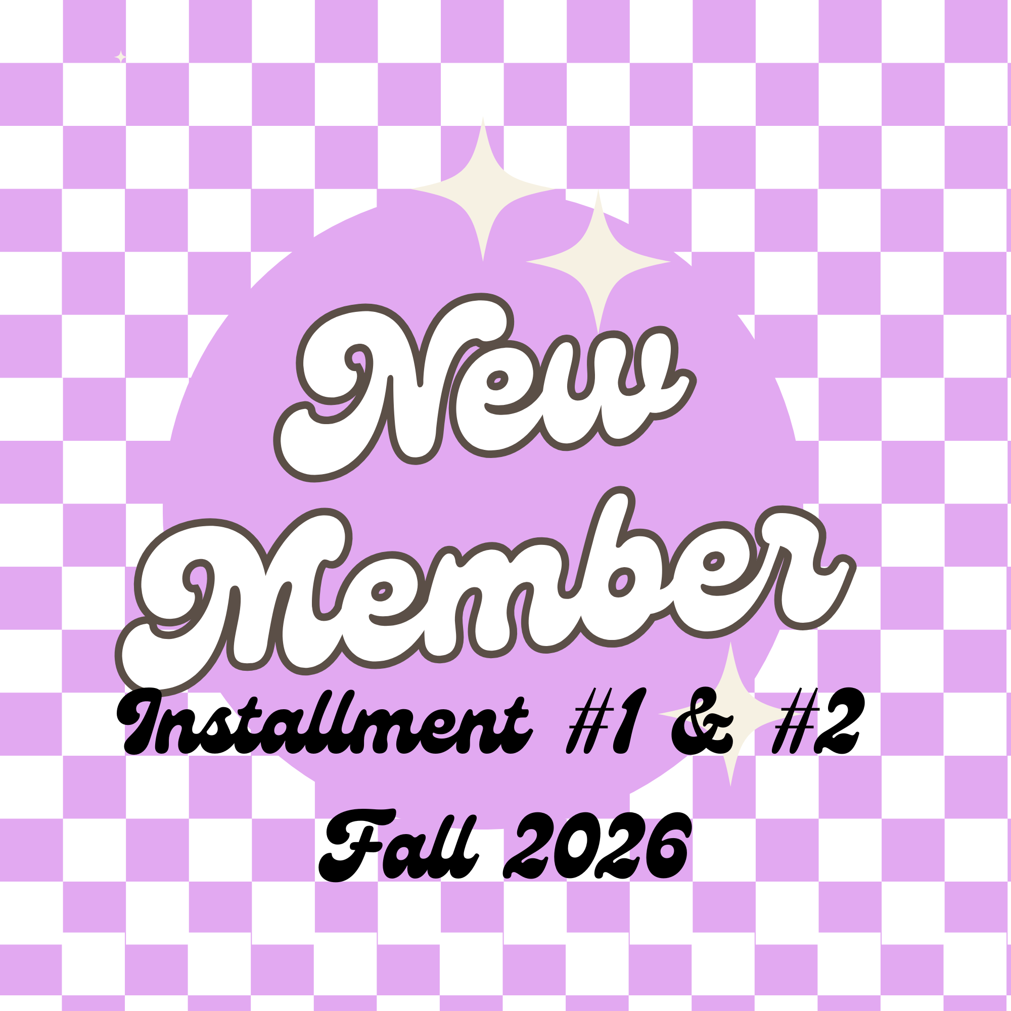 Fall 2026 Dues - New Member Installment