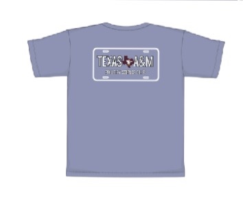 front of license plate shirt youth