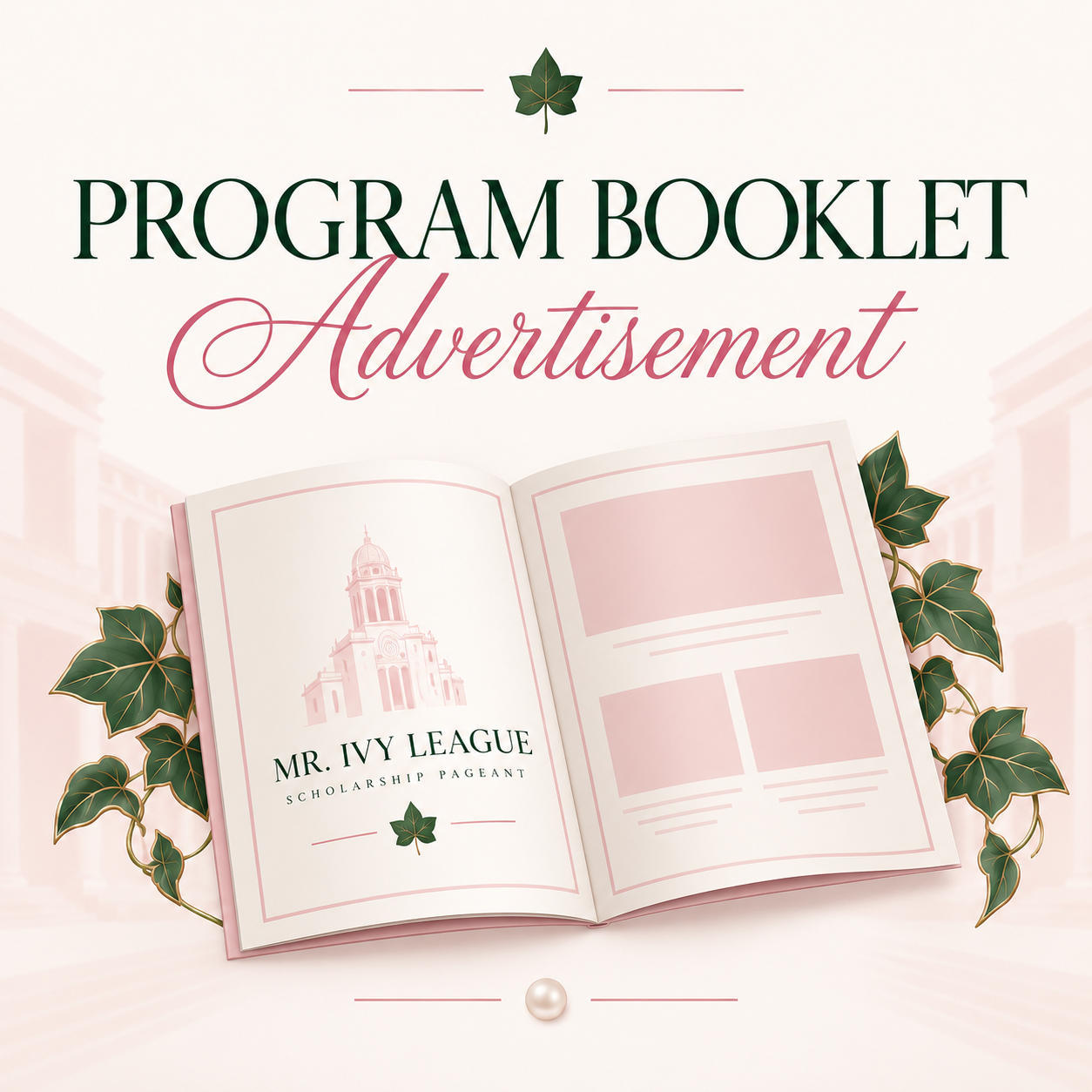 2026 Mr. Ivy League Program Booklet Advertisement