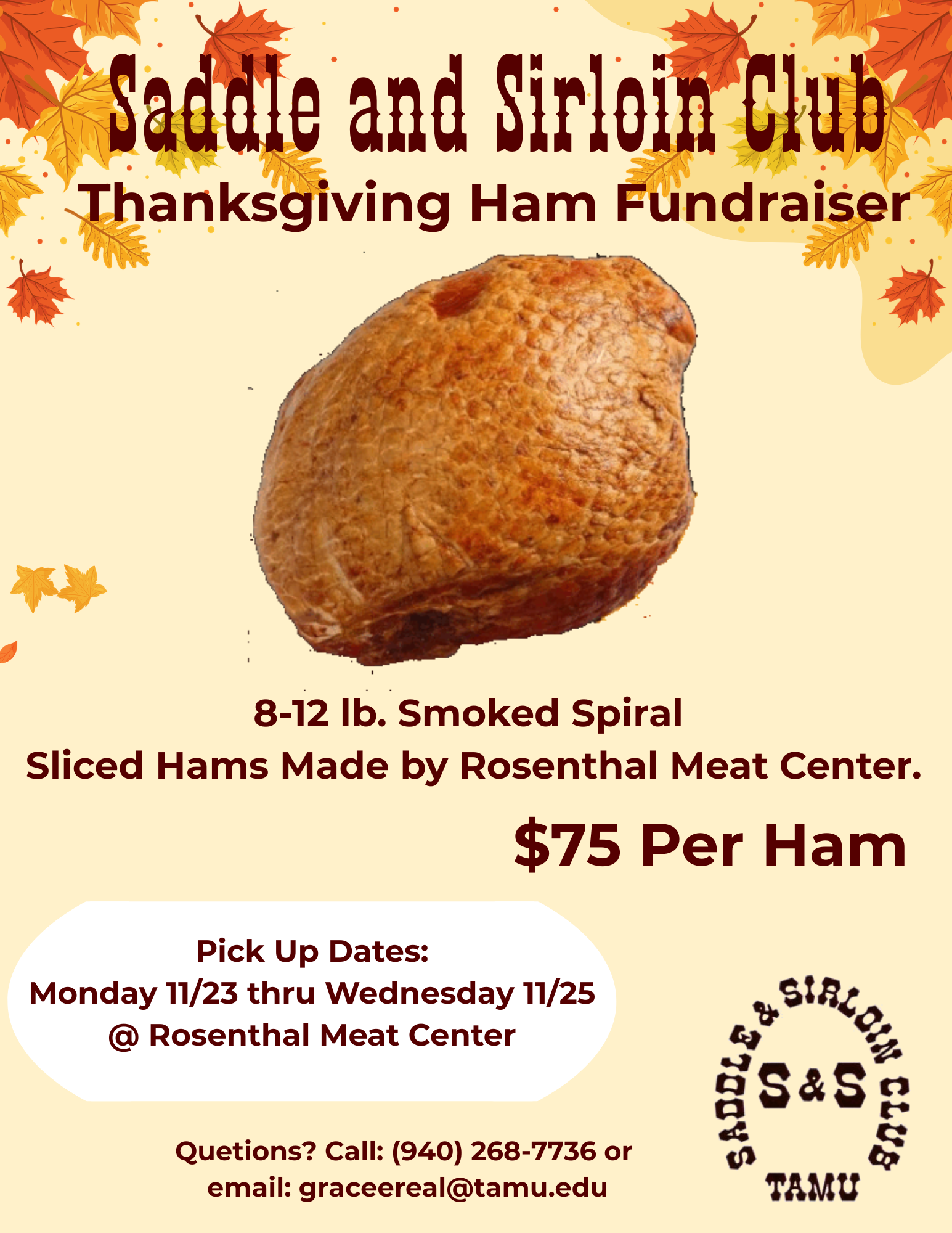 S&amp;S Fundraiser Ham