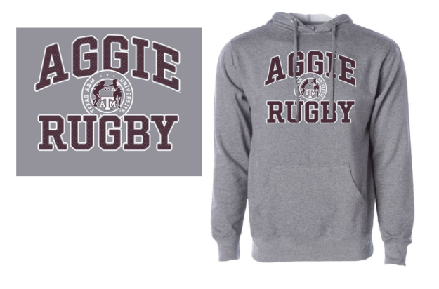 Aggie Rugby Gray Hoodie