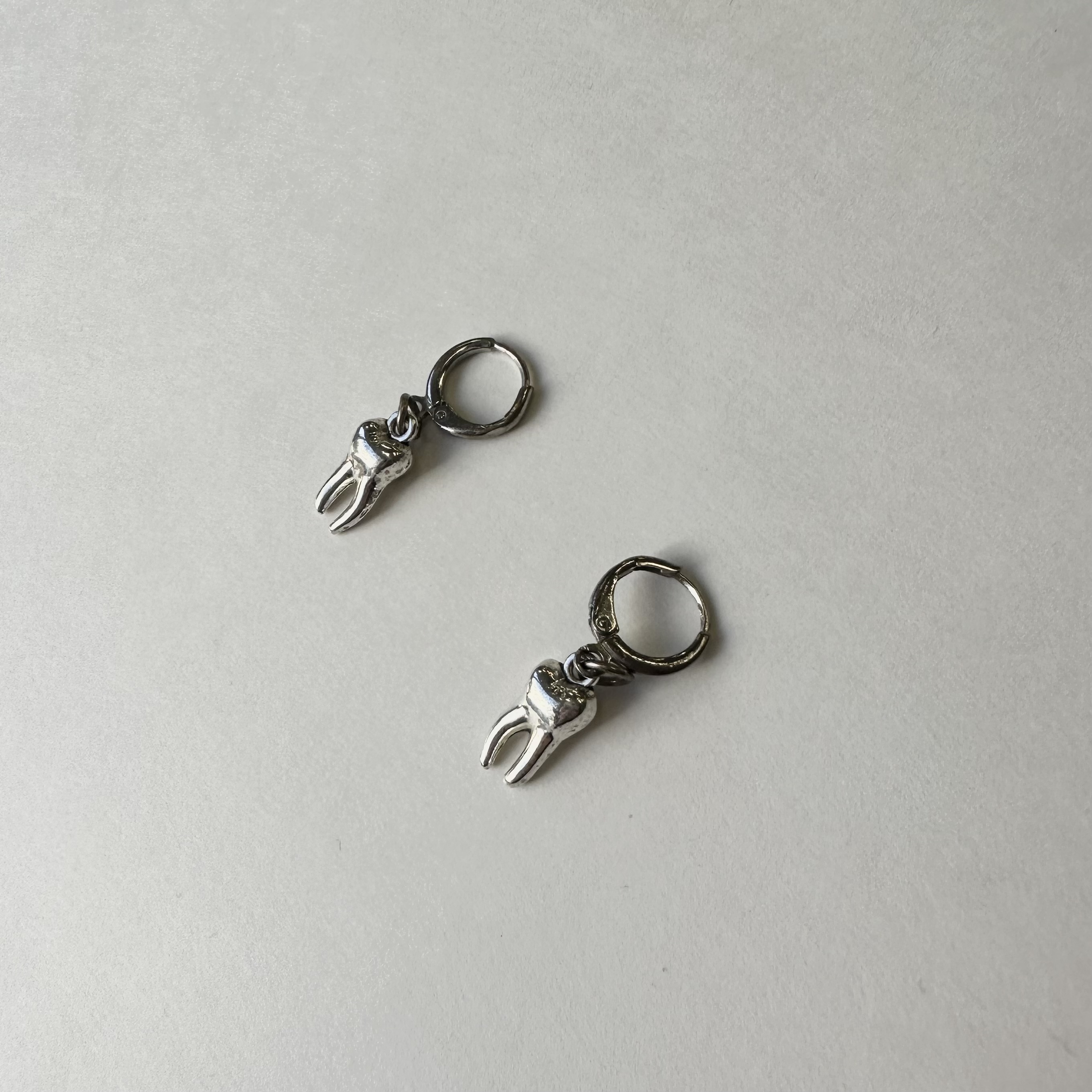 Dangly Tooth Charm Earrings