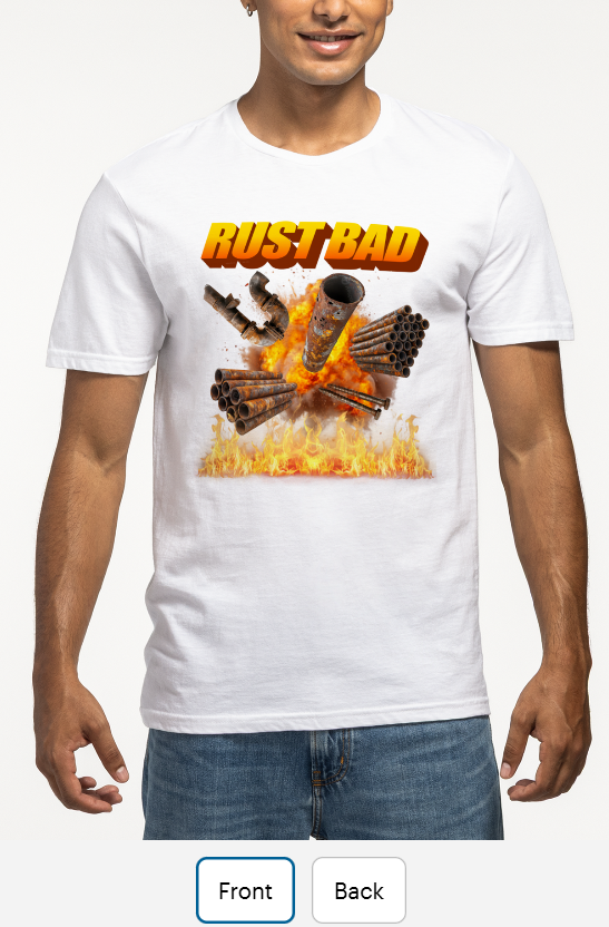Rust Bad T-Shirt - White