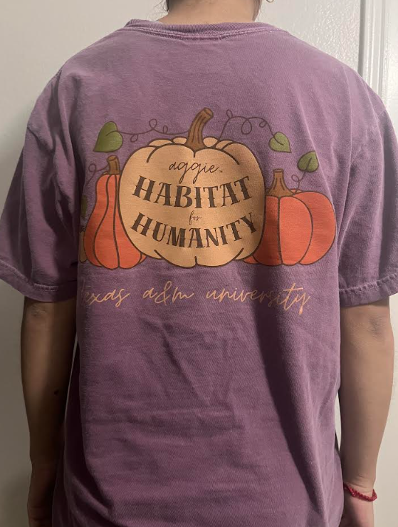 Aggie Habitat for Humanity Purple Shirt