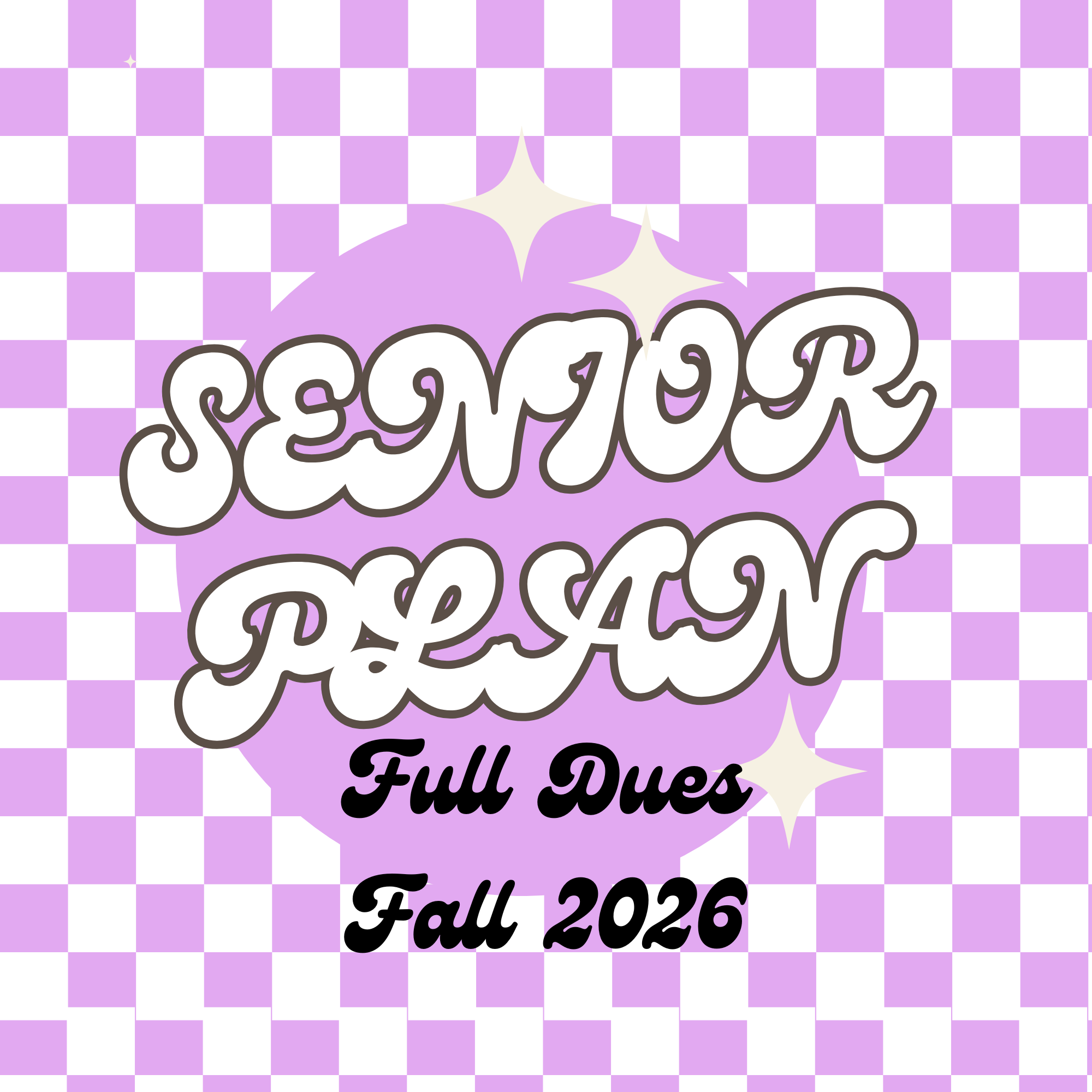 Fall 2026 Dues - Senior/Grad Plan Full Amount