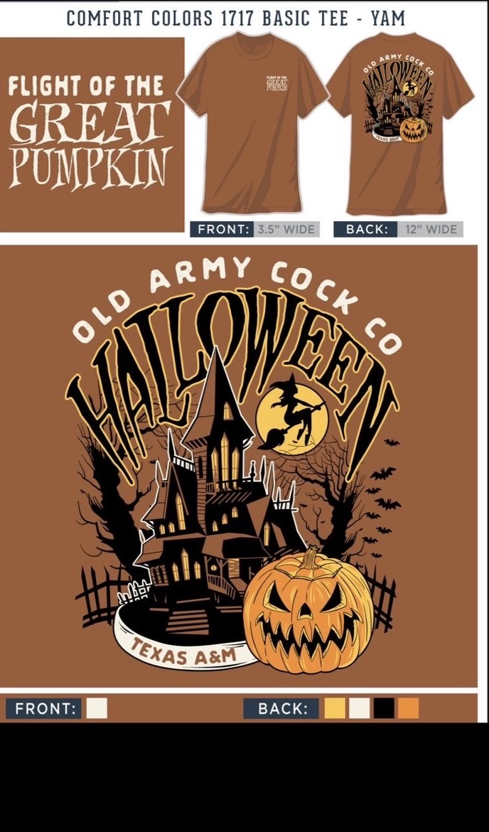 Flight of the Great Pumpkin Comfort Color Tee