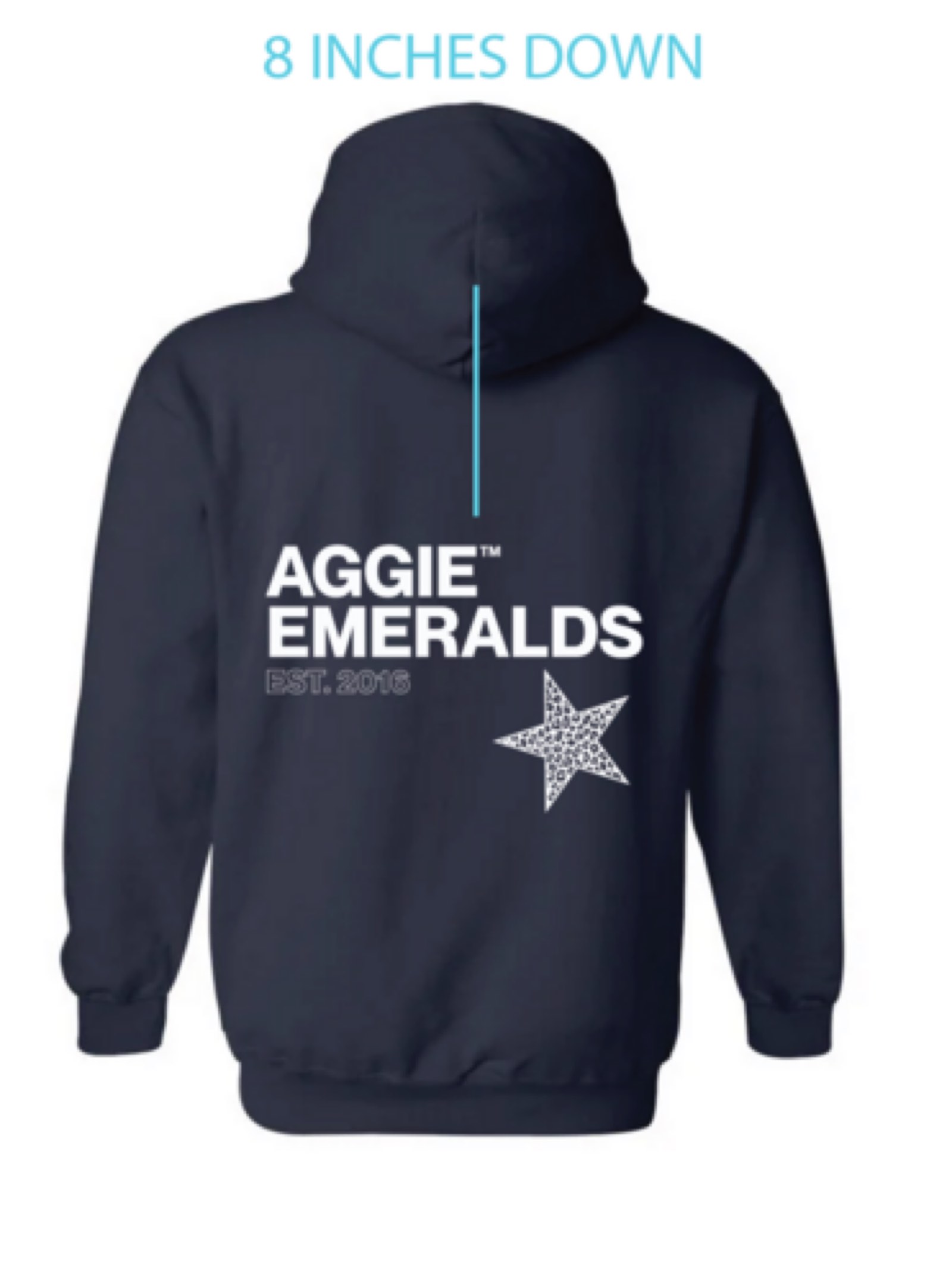 Emeralds Navy Hoodie