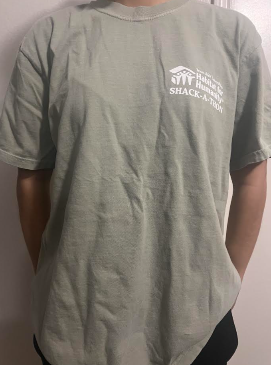 Aggie Habitat for Humanity Green Shack-A-Thon Shirt