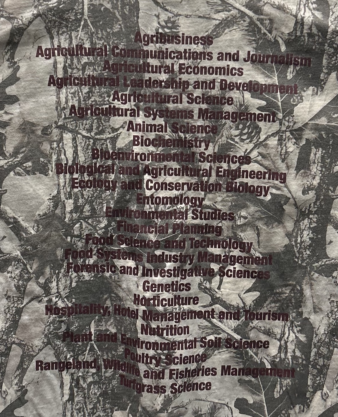 Camo College of Ag T-Shirts