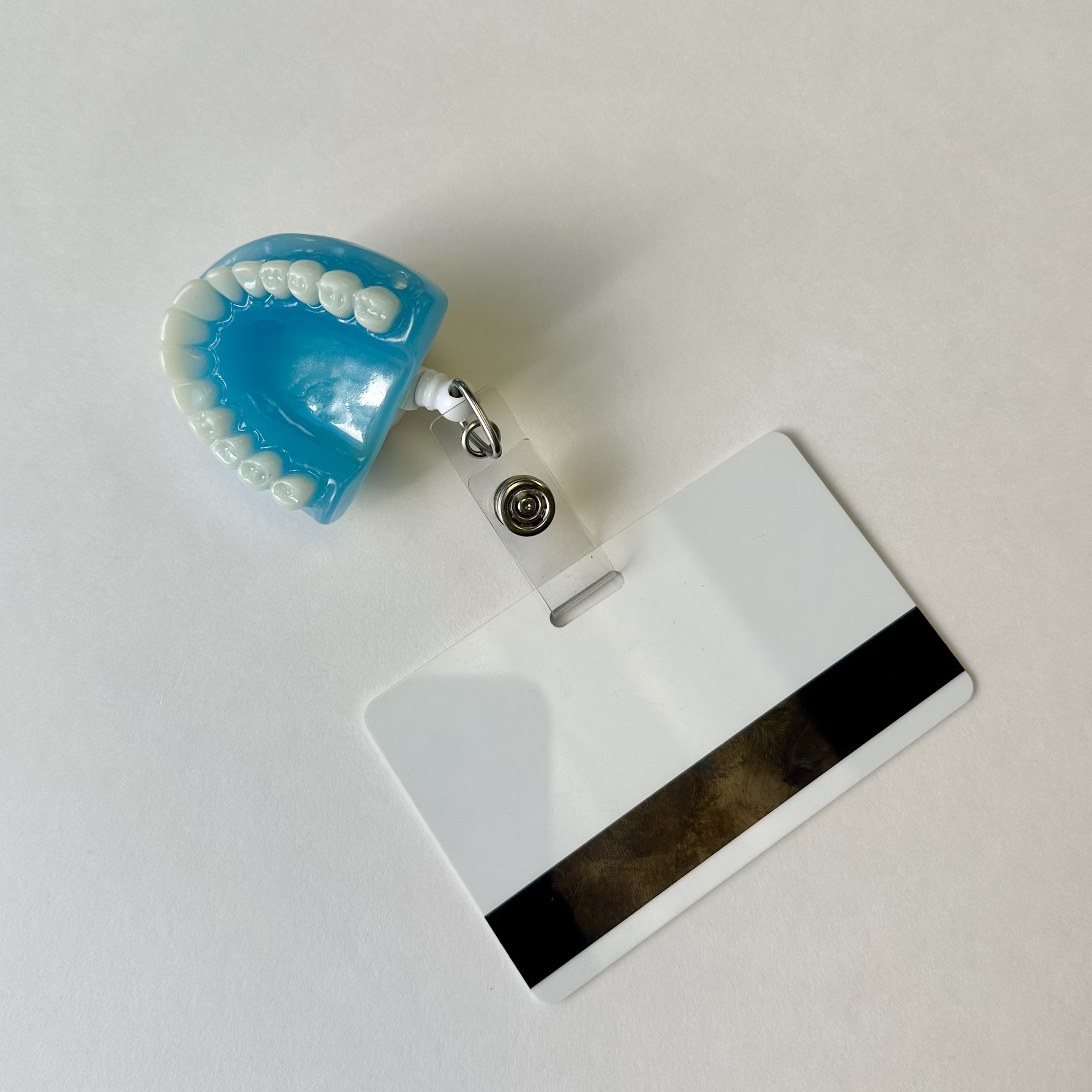Acrylic Teeth ID Retractable Badge Holders