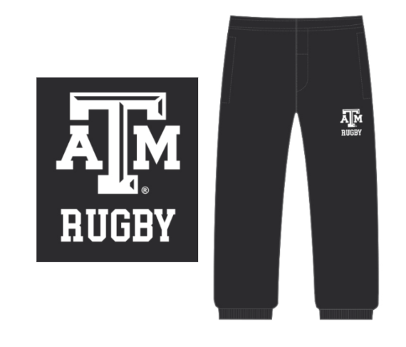 Aggie Rugby Black Sweatpants