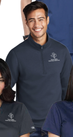 TAMU Vet Med 1/4 Zip Sweatshirt