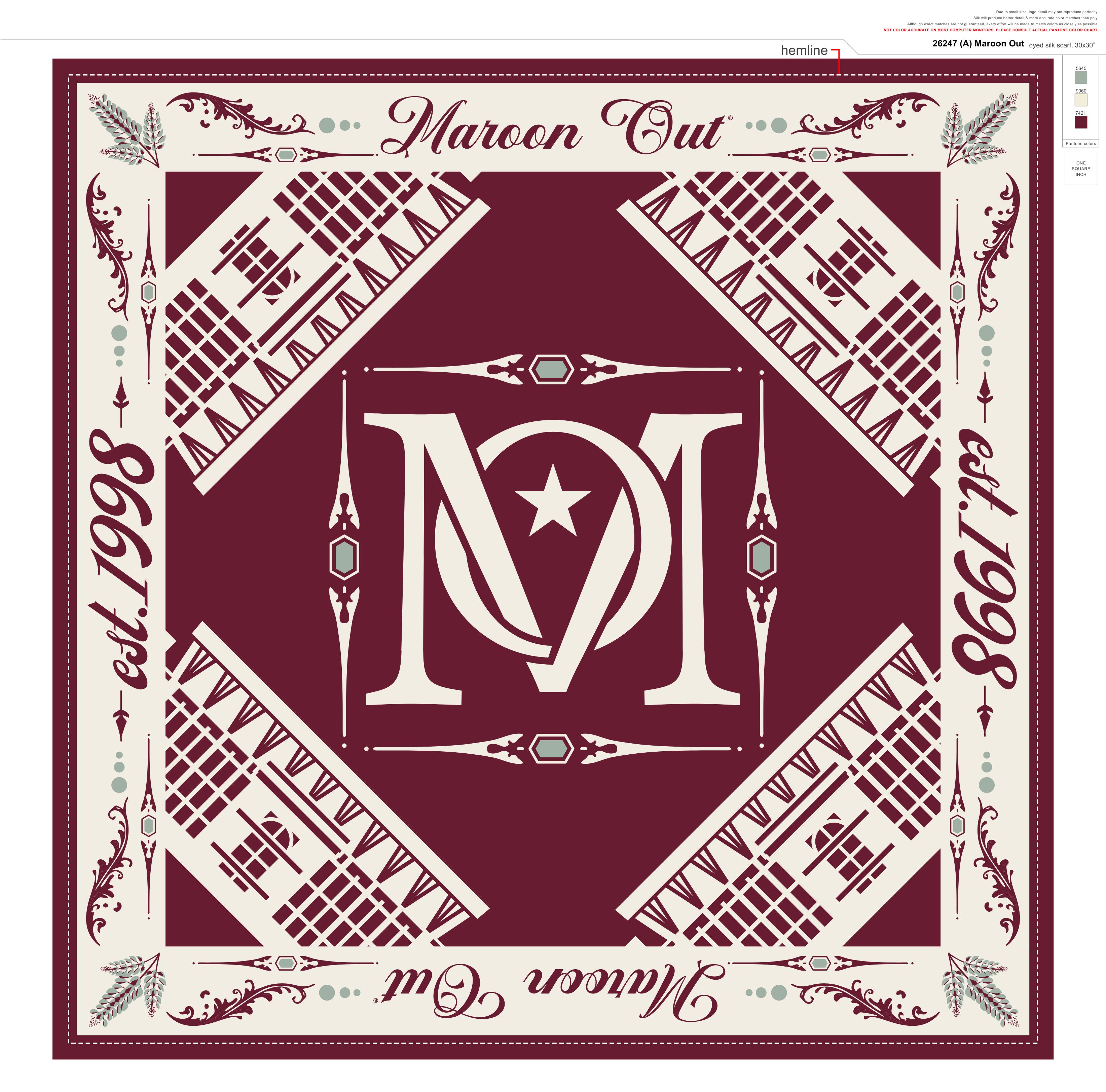 Maroon Out Scarf