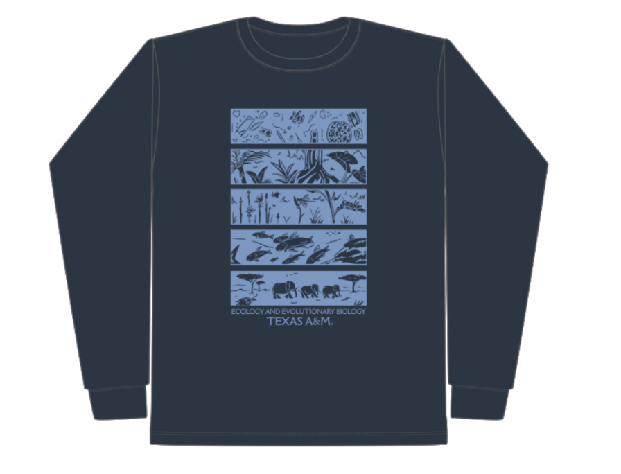 NEW sweatshirt design! -- ecosystems in blue