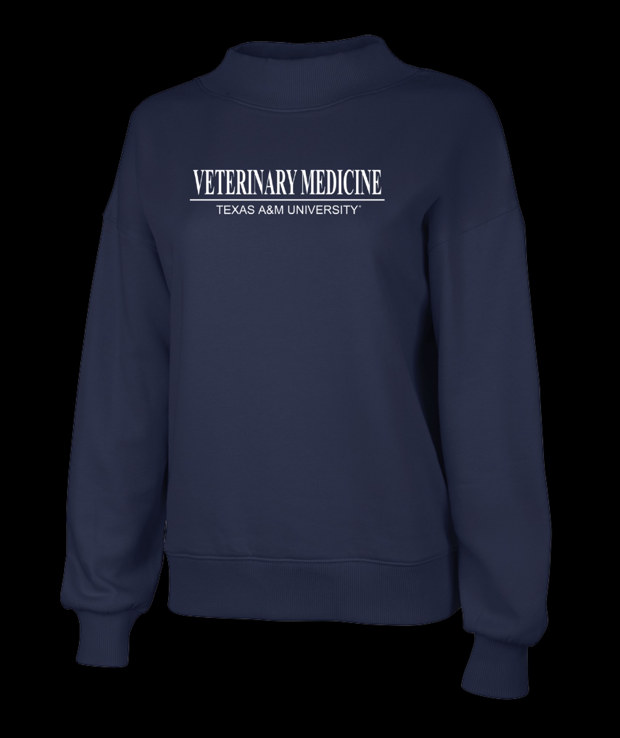 Spring 2026 Embroidered Mock Neck Sweatshirt - $80