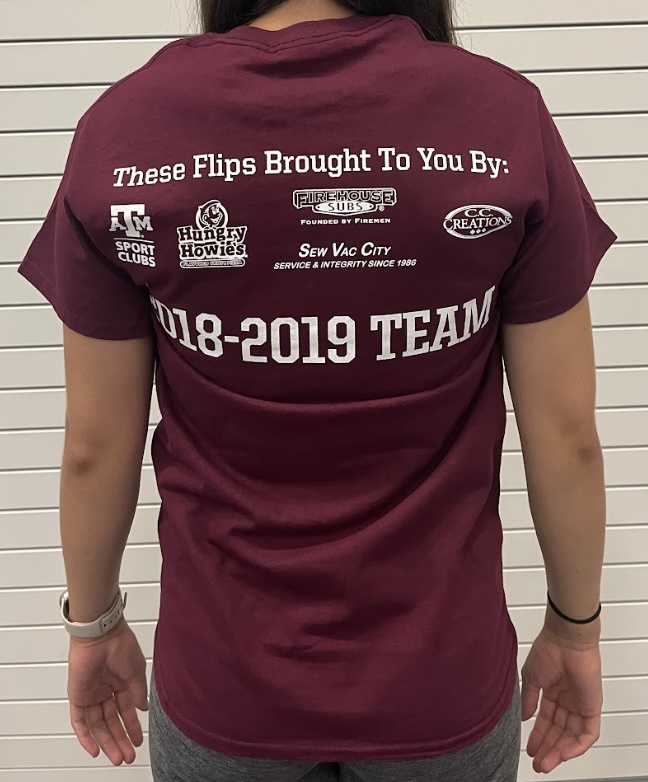 2018-2019 TAMU Gymnastics Team Shirt