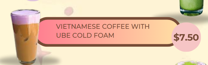 Vietnamese Coffee with Ube Cold Foam