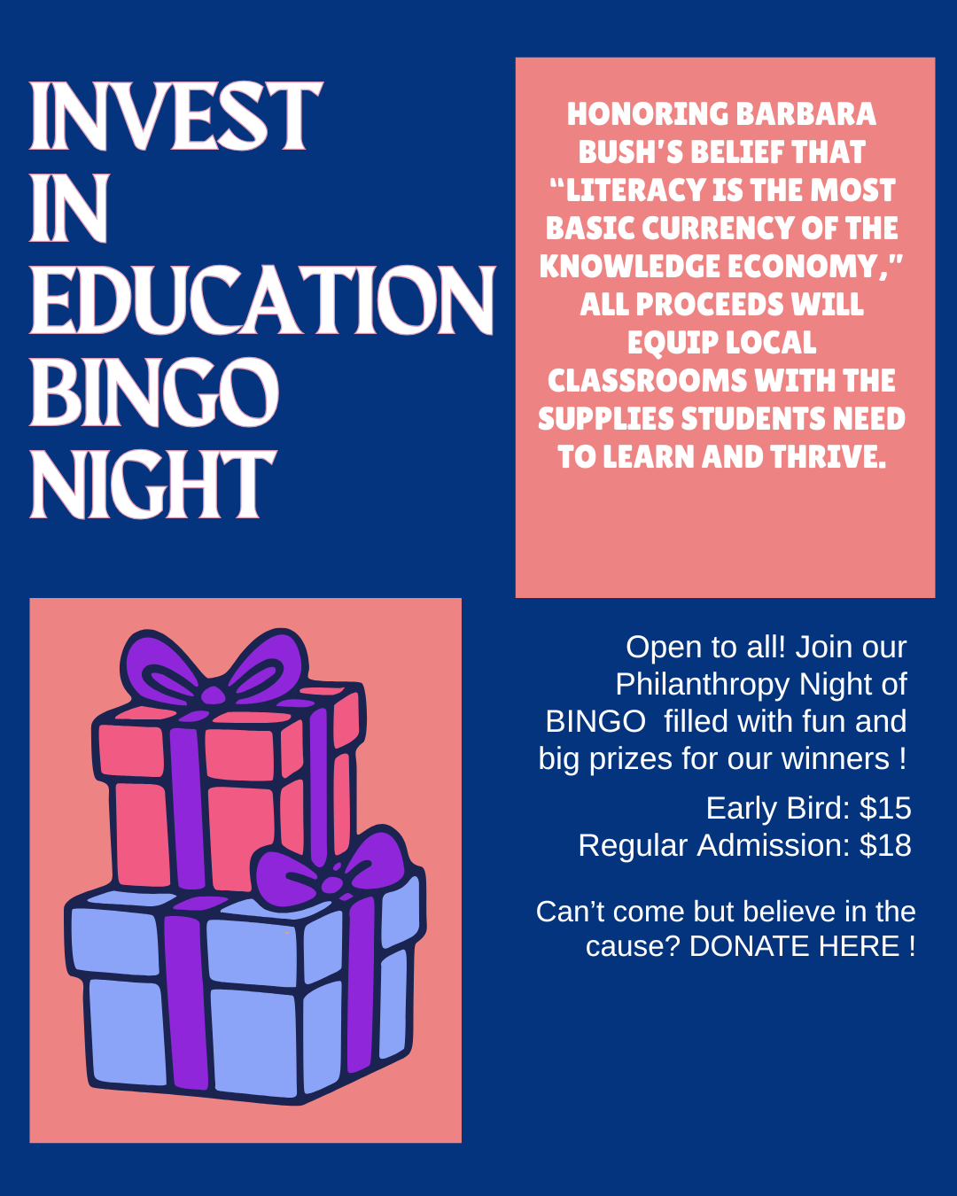 Bingo Fundraiser ticket