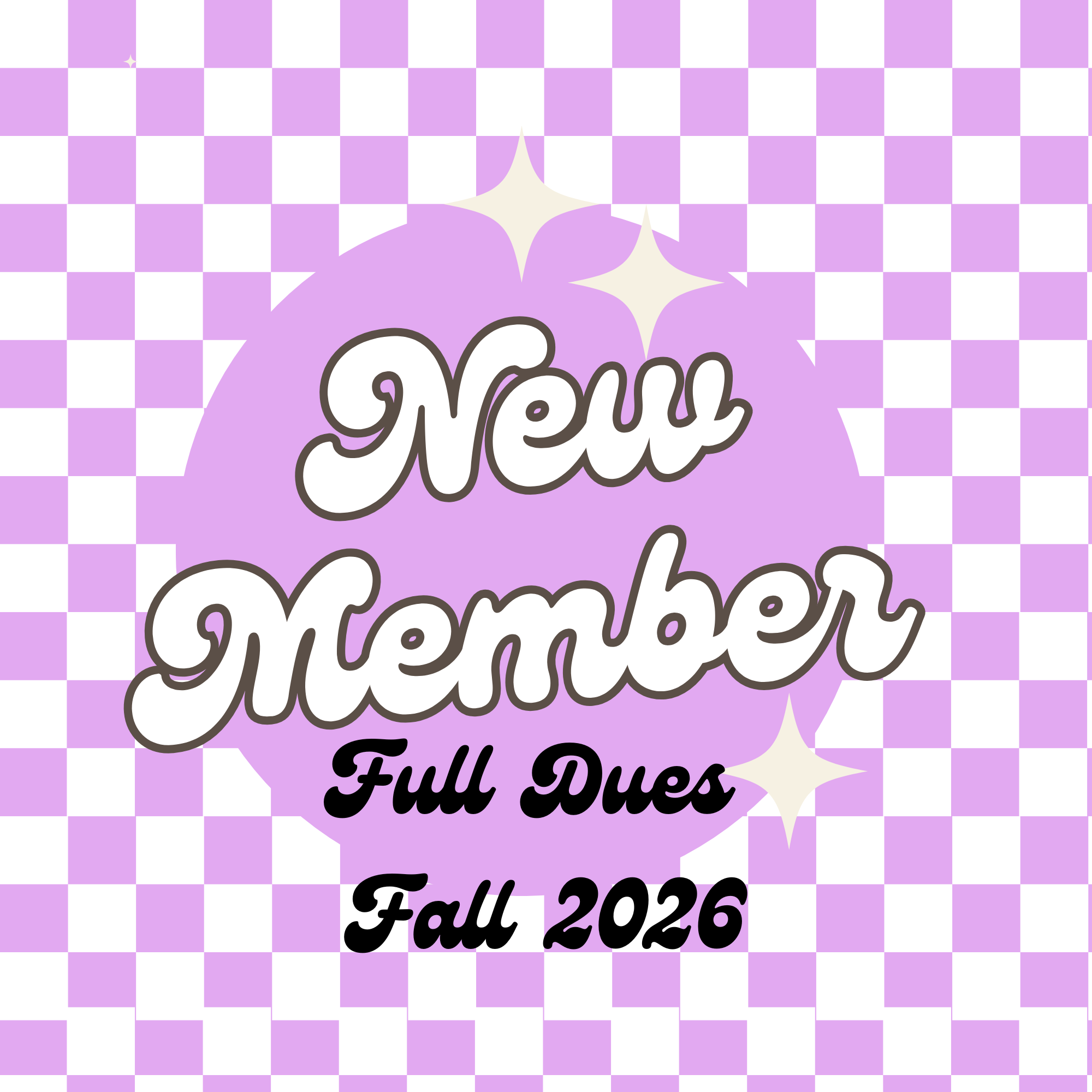 Fall 2026 Dues - New Member Full Amount