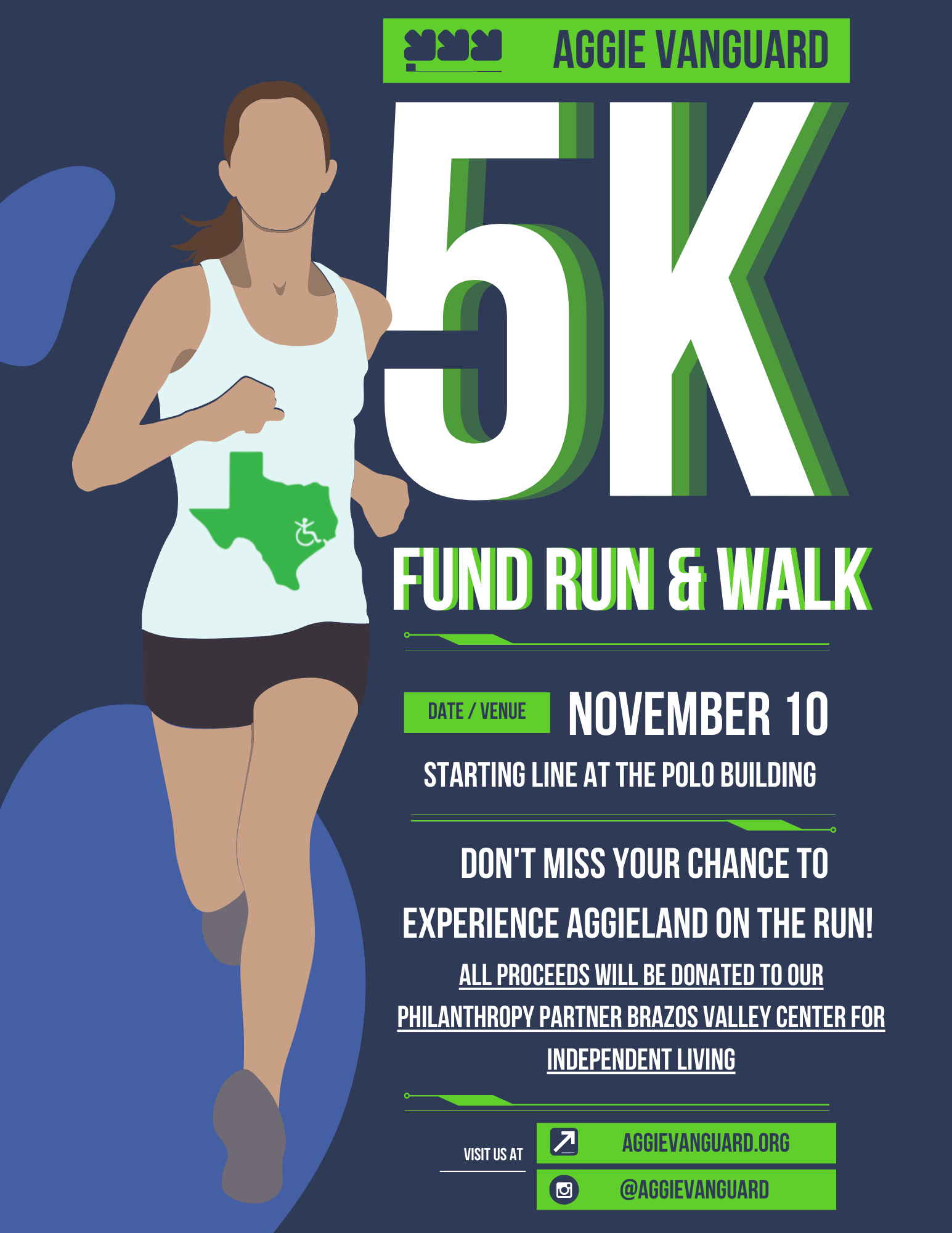 Aggie Vanguard Fall Fun Run - One Ticket