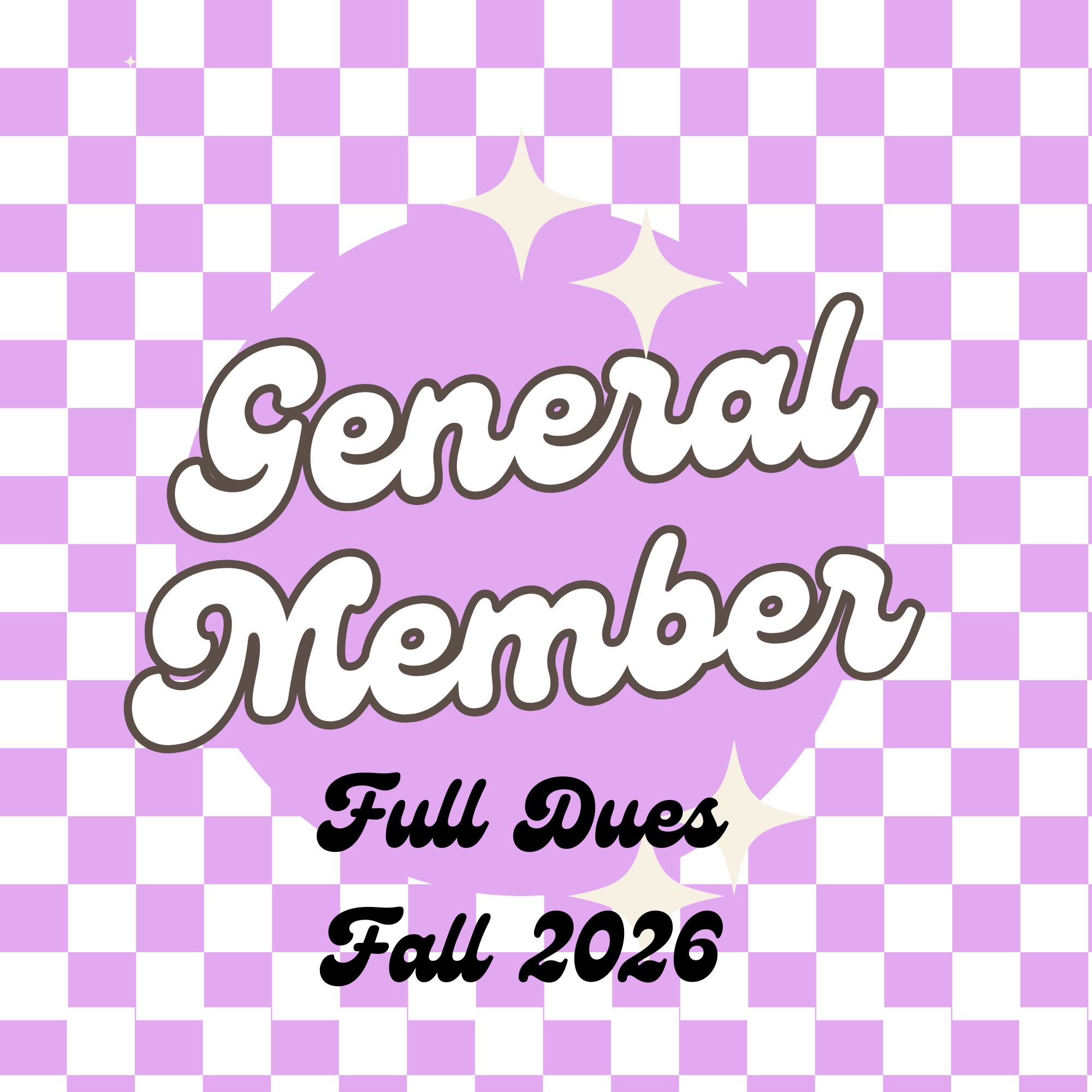 Fall 2026 Dues - General Member Full Amount