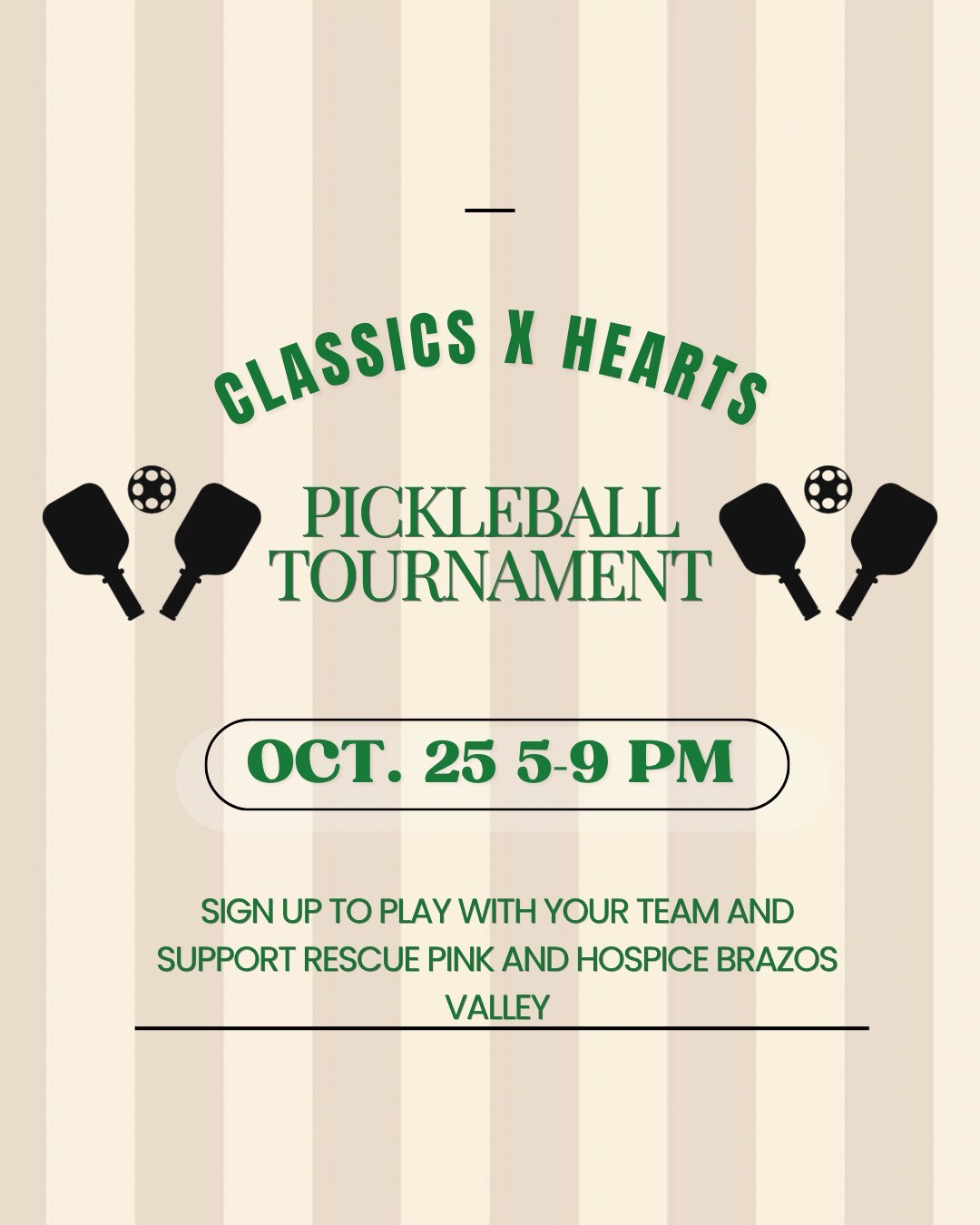 Classics X HEARTS Philanthropy Pickleball Tournament 2026