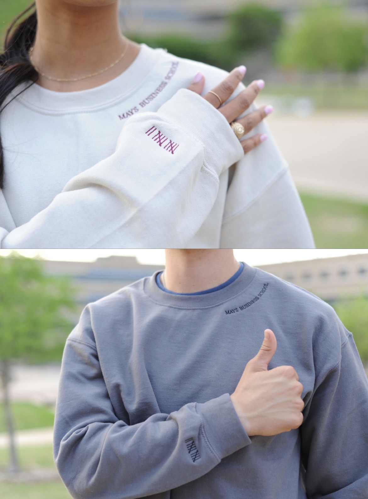 Collar Sweatshirt