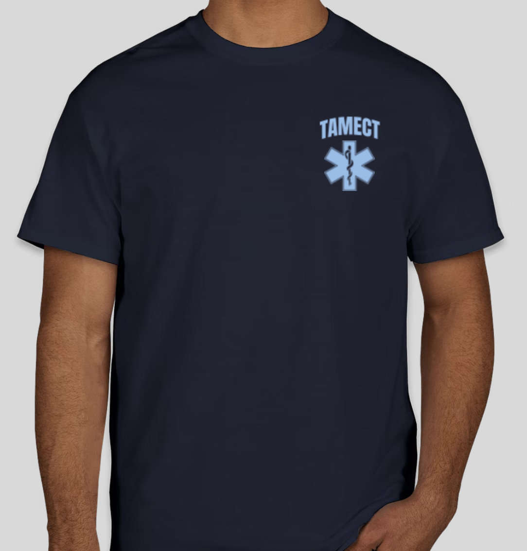 TAMECT Navy and Light Blue T-shirt