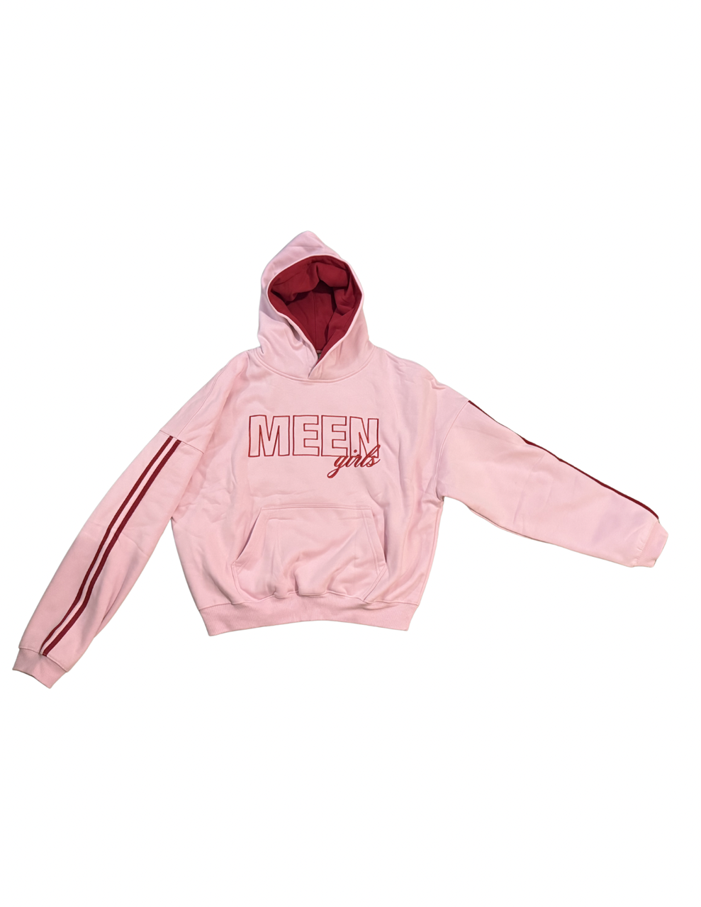 MEEN Girls Two Toned Pink Embroidered Sweatshirt