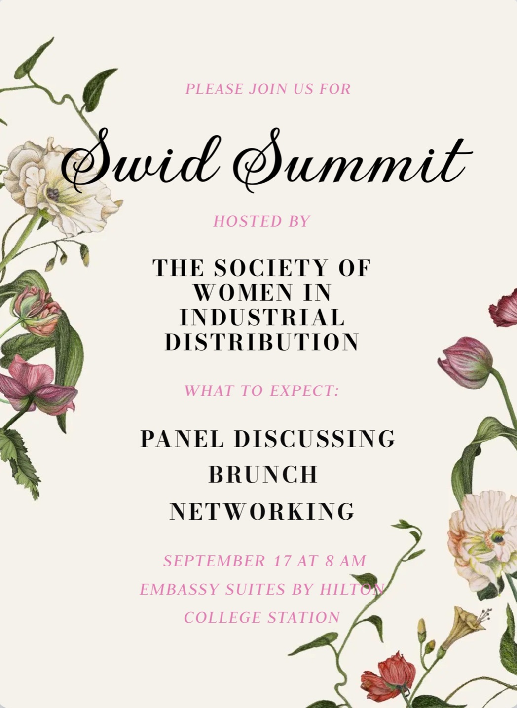 SWID 2025 Fall Summit Flyer